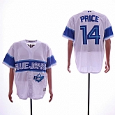 Blue Jays 14 David Price White Cool Base Jersey Dzhi,baseball caps,new era cap wholesale,wholesale hats